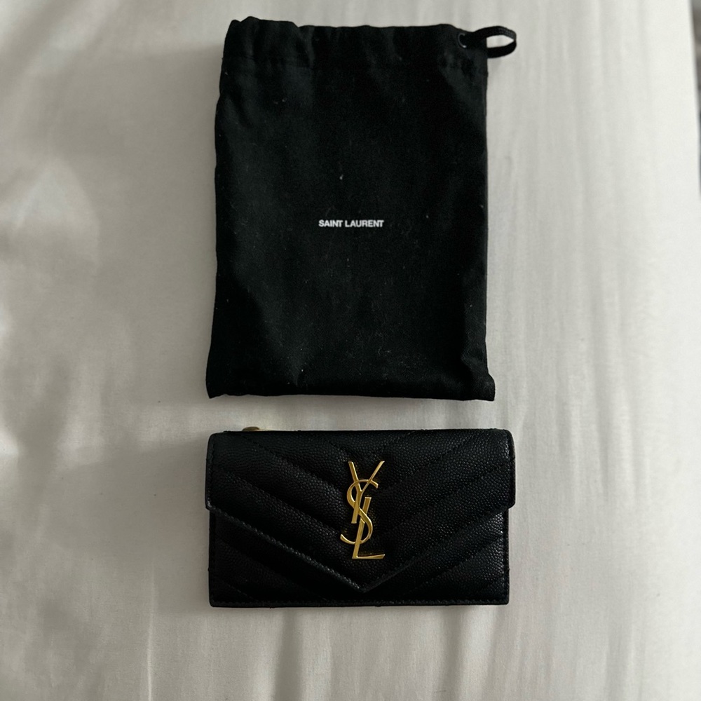 Authentic YSL Card holder wallet